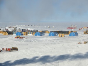 The "summer camp" area with the older jamesways and the newer blue hypertats.  This area is being closed down and all housing is moving into the main station.